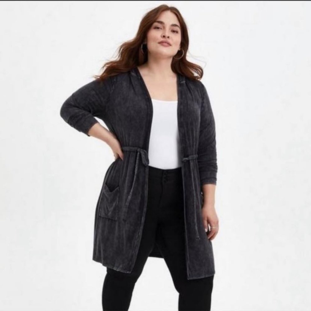 Torrid size 4 Super Soft Anorak Hooded Cinch Waist - Picture 3 of 5